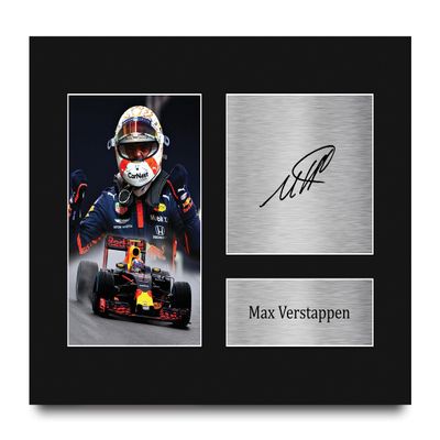 HWC Trading Max Verstappen Formula 1 Gifts Printed Signed Autograph Picture for F1 Formula 1 Racing Fans - US Letter Size