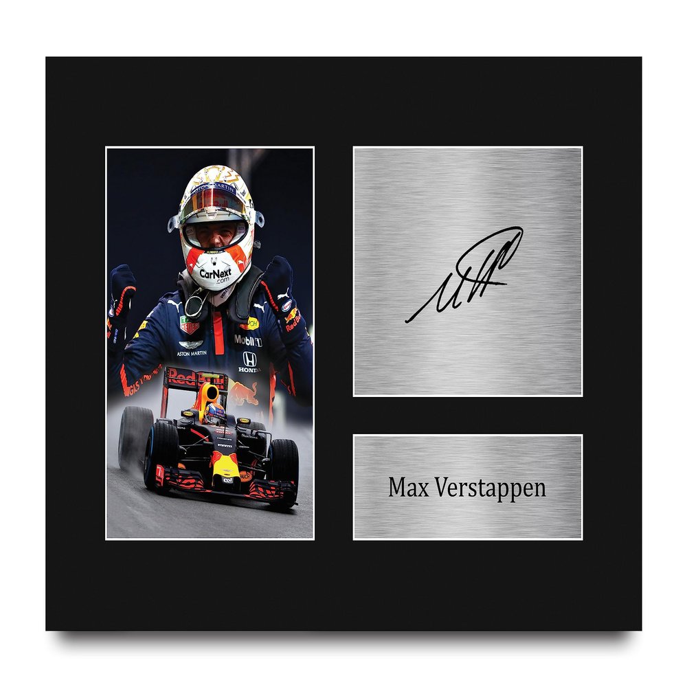 HWC Trading Max Verstappen Formula 1 Gifts Printed Signed Autograph Picture for F1 Formula 1 Racing Fans - US Letter Size