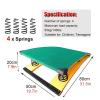 RENLXFI Gymnastics Springboard, Pro Curved Vault Spring Board Equipment, for Home/Gym/Fitness Class/Practice Obstacle Courses, Child or Adult Use (Size : 50x80x20cm) view 3