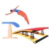 RENLXFI Adult Gymnastics Springboard, Heavy Duty Pro Curved Spring Board Elastic Ramp, Sport Equipment for Vaulting Training orTeens Backflip High Jump view 1
