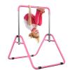 WATBKHE Kids Gymnastics Bar Gymnastic Equipment for Home Adjustable Height Gymnastic Training Bar Gymnastic Stuff for 3-7 Years Old Girls (Basic- Pink) view 1