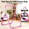 WATBKHE Kids Gymnastics Bar Gymnastic Equipment for Home Adjustable Height Gymnastic Training Bar Gymnastic Stuff for 3-7 Years Old Girls (Basic- Pink) view 4