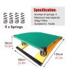 RENLXFI Gymnastics Springboard, Pro Curved Vault Spring Board Equipment, for Home/Gym/Fitness Class/Practice Obstacle Courses, Child or Adult Use (Size : 60x120x26cm) view 3