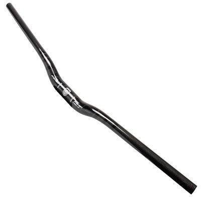 31.8mm Bike Swallow Handlebar 580/600/620/640/660/680/700/720/740/760mm Carbon Fiber mountain bikes Riser Bar Bicycle Bars for DH XC AM 22mm bar end diameter (Color : Black, Size : 660mm)