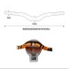 31.8mm Bike Swallow Handlebar 580/600/620/640/660/680/700/720/740/760mm Carbon Fiber mountain bikes Riser Bar Bicycle Bars for DH XC AM 22mm bar end diameter (Color : Black, Size : 660mm) view 4