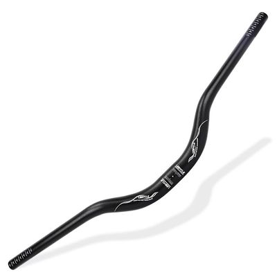 FukkeR Bike Swallow Handlebar 31.8 720/780mm Lightweight Aluminum Mountain Bikes Riser Bar Bicycle Bars for Downhill Cycling Racing DH XC AM Rise 25/55/90mm (Size : Large, Color : Black_720MM)
