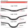 FukkeR Bike Swallow Handlebar 31.8 720/780mm Lightweight Aluminum Mountain Bikes Riser Bar Bicycle Bars for Downhill Cycling Racing DH XC AM Rise 25/55/90mm (Size : Large, Color : Black_720MM) view 2