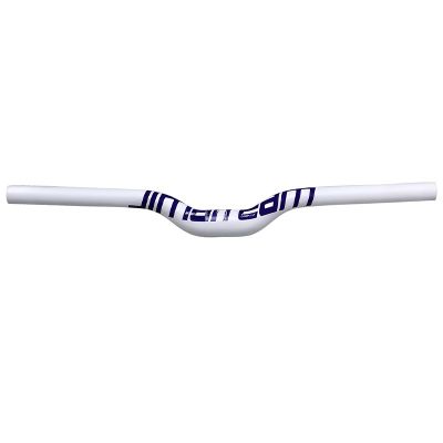 FukkeR Bike Riser Handlebar 31.8mm Length 580/600/620/640/660/680/700/720/740/760mm Carbon Fiber Bicycle Bar for Road Hybrid Bikes BMX DH XC Handlebars (Color : White Purple, Size : 580mm)