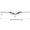FukkeR Bike Riser Handlebar 31.8mm Length 580/600/620/640/660/680/700/720/740/760mm Carbon Fiber Bicycle Bar for Road Hybrid Bikes BMX DH XC Handlebars (Color : White Purple, Size : 580mm) view 2