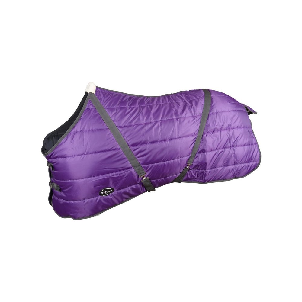 Reinsman Classic Quilted Winter Stable Horse Blanket | Lightweight 450 Denier Top & 250 Gram Fill | Fleece-Lined Neck & Breathable Nylon Lining | 2 Criss-Cross Belly Straps | Stainless-Steel Hardware