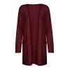 Cardigan for Women Fall Comfy Open Front Lightweight Cardigan Solid Long Sleeve Loose Sweaters Outerwear with Pockets view 3