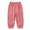 Easygou Toddler Casual Long Pants Trousers Summer Fall Kids Baby Boy Girl Cotton Linen Bloomer Elastic Basic Harem Pants Joggers 1-8T (Pink,7-8 Years,US,Age,7 Years,8 Years,Little Kid) view 1