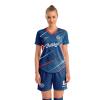 ORKY Custom Women Soccer Jersey, Design Team Futbol Kit, Semi Professional Football Shirt Short Maker(Blue 2XS) view 1