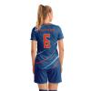 ORKY Custom Women Soccer Jersey, Design Team Futbol Kit, Semi Professional Football Shirt Short Maker(Blue 2XS) view 3