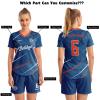 ORKY Custom Women Soccer Jersey, Design Team Futbol Kit, Semi Professional Football Shirt Short Maker(Blue 2XS) view 4