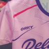ORKY Custom Women Soccer Jersey, Design Team Futbol Kit, Semi Professional Football Shirt Short Maker(Pink 2XS) view 4