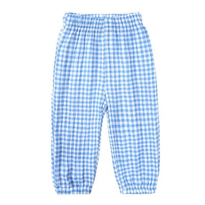 Easygou Toddler Casual Long Pants Trousers Summer Fall Kids Baby Boy Girl Cotton Linen Bloomer Elastic Basic Harem Pants Joggers 1-8T (Z# Blue,2-3T,US,Age,2 Years,3 Years,Toddler)