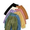 Easygou Toddler Casual Long Pants Trousers Summer Fall Kids Baby Boy Girl Cotton Linen Bloomer Elastic Basic Harem Pants Joggers 1-8T (Dark Yellow,7-8 Years,US,Age,7 Years,8 Years,Little Kid) view 3