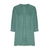 Cardigan for Women Fall Comfy Open Front Lightweight Cardigan Solid Long Sleeve Loose Sweaters Outerwear with Pockets view 4