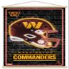 Trends International NFL Washington Commanders - Neon Helmet 23 Wall Poster with Magnetic Frame view 1