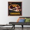 Trends International NFL Washington Commanders - Neon Helmet 23 Wall Poster with Magnetic Frame view 2