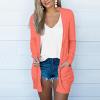 Cardigan for Women Fall Comfy Open Front Lightweight Cardigan Solid Long Sleeve Loose Sweaters Outerwear with Pockets view 2