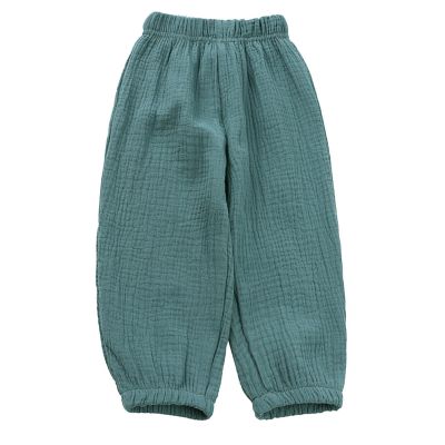 Easygou Toddler Casual Long Pants Trousers Summer Fall Kids Baby Boy Girl Cotton Linen Bloomer Elastic Basic Harem Pants Joggers 1-8T (Green,1-2T,US,Age,1 Year,2 Years,Toddler)