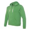 J. America Mens Triblend Fleece Hooded Sweatshirt, 3XL, Black Triblend view 3