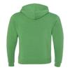 J. America Mens Triblend Fleece Hooded Sweatshirt, 3XL, Black Triblend view 4