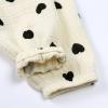 Easygou Toddler Casual Long Pants Trousers Summer Fall Kids Baby Boy Girl Cotton Linen Bloomer Elastic Basic Harem Pants Joggers 1-8T (Z# Black Heart,5-6 Years,US,Age,5 Years,6 Years,Little Kid) view 3