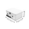 FELTECHELECTR Vintage Metal Lockable Storage Box Multi-use Desktop Organizer for Jewelry Documents and Items Elegant with Smooth Finish for view 2