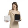 HSLFUAI Necklace Box with Led,Jewelry Box for Necklace, Jewelry Gift Box for Wedding, Birthday, Valentine' Day, Mother'S Day, Christmas,Black Velvet Interior Necklace Box(White) view 2