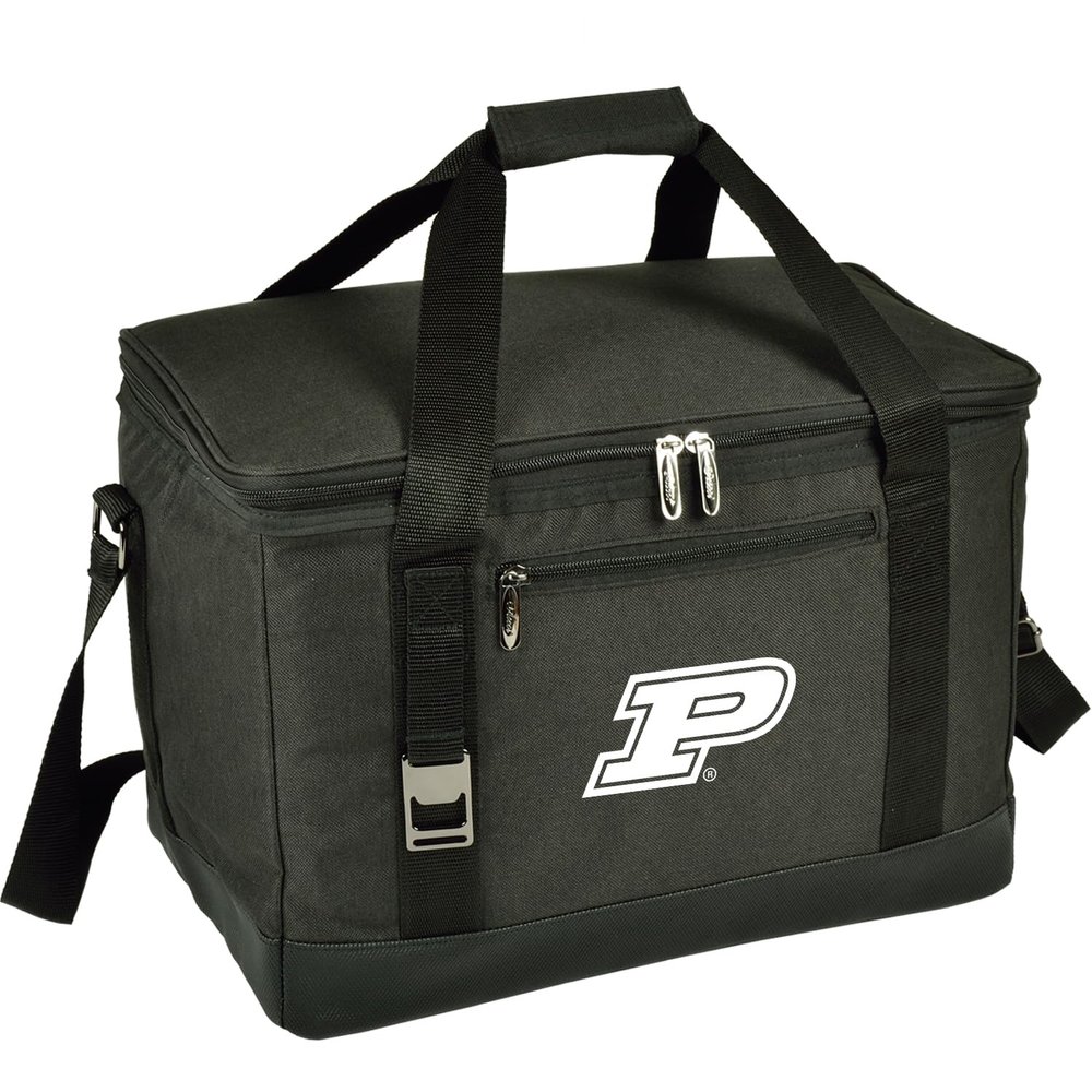 Purdue Licensed Boilermakers Folding Insulated Leakproof Cooler for Lunch Picnic Camping Beach Park Day Trips - 46 Can Capacity Designed & Quality Approved in USA
