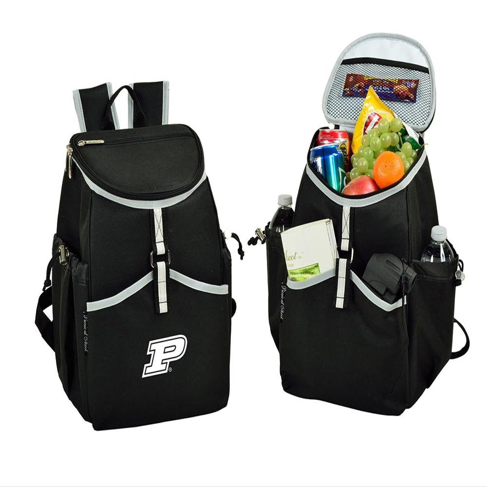 Purdue Licensed Cooler Backpack- 22 Can Capacity- Lightweight Insulated & Leak-Proof for Men & Women- Camping, Hiking, Beach, Park or Day Trips Designed & Quality Approved in USA