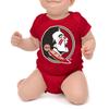 Little King NCAA Short Sleeve Romper-Big Logo-100% Cotton-Florida State-Garnet-12 Months view 1
