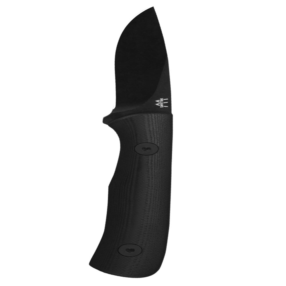 Williams Knife Co. Bird Knife | Surgical-Size M390 Steel Blade | Teardrop Point | Sturdy G-10 Handle | Perfect for Bird Hunting and Everyday Cutting Tasks Black