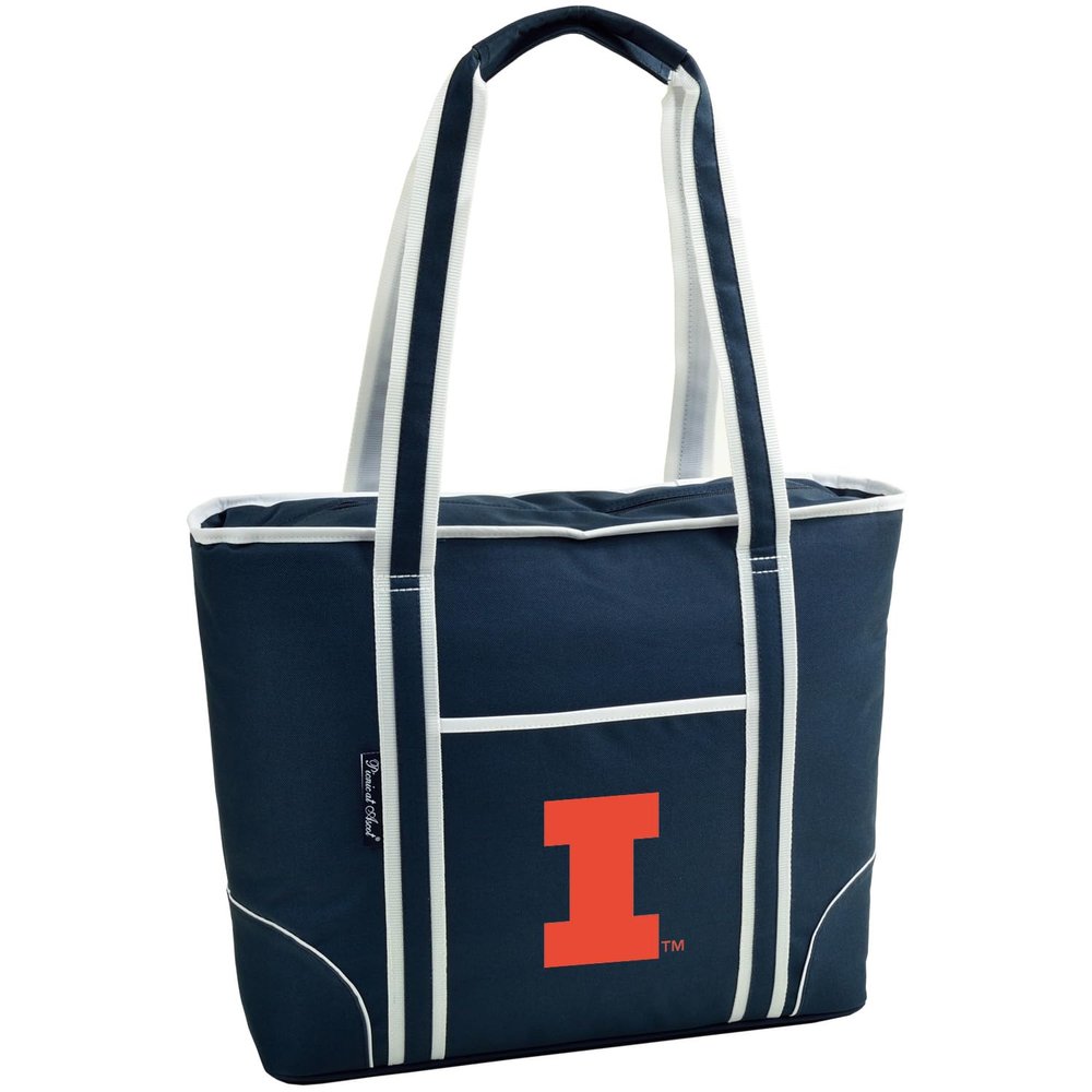 Illinois University Licensed Fighting Illini Extra Large Insulated Cooler Bag - 30 Can Tote- Designed & Quality Approved in USA