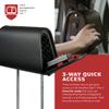 The HEADREST Safe Vulcan Leatherette Headrest Safe - Passenger Seat + Companion Headrest - Headrest Set, Black view 4