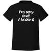 BH Cool Designs I'm Sexy and I Know It - Men's Soft & Comfortable T-Shirt, Black, Large view 1