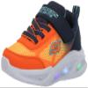 Skechers Kids Skechers Meteor-Lights-KRENDO Sneaker, Navy/Orange, 5 Toddler view 1