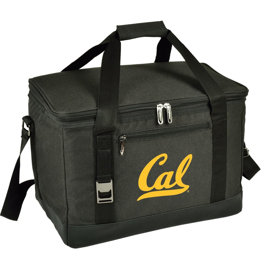 California Berkeley University Licensed Golden Bears Folding Insulated Leakproof Cooler for Lunch Picnic Camping Beach Park Day Trips - 46 Can Capacity Designed & Quality Approved in USA