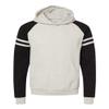Jerzees Mens Nublend Varsity Colorblocked Raglan Hooded Sweatshirt, 3XL view 1