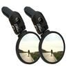 Hafny Bar End Bike Mirror  Unbreakable Stainless Steel Lens, 62mm Diameter (2-Pack), Universal Fit for Road, MTB & E-Bikes view 1