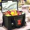 Illinois University Officially Licensed Fighting Illini Folding Insulated Leakproof Cooler for Lunch Picnic Camping Beach Park Day Trips - 46 Can Capacity Designed & Quality Approved in USA view 2