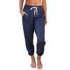 Canbebig Womens Jogger Pants 2023 Soft Casual Drawstring Tie Elastic Waist Loose Jogging Trousers Solid Sweatpants with Pockets Dark Blue view 1