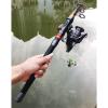 Portable Fishing Rods 1.8-3.6m Telescopic Fishing Rod and 11BB Fishing Reel Wheel Portable Travel Fishing Rod Spinning Fishing Rod Combo Telescopic Fishing Pole (Size : 2.4M Rod with BK3000) view 3