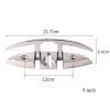 LJFMDLN 2 Pack Boat Deck Cleat Folding Flip Up Flush Dock Cleat 316 Stainless Steel Marine Mooring Rope Cleat for Dock Lines (Size : 8 inch) view 3