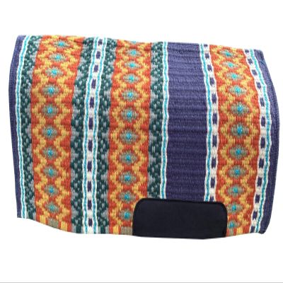 Western Horse Saddle Pad Blanket Show Ranch Pad Custom Handmade New Zealand Wool Oversized 34" x 42" | 34" x 40" | 34" x 38" ME-WSP-072 (34" x 40")