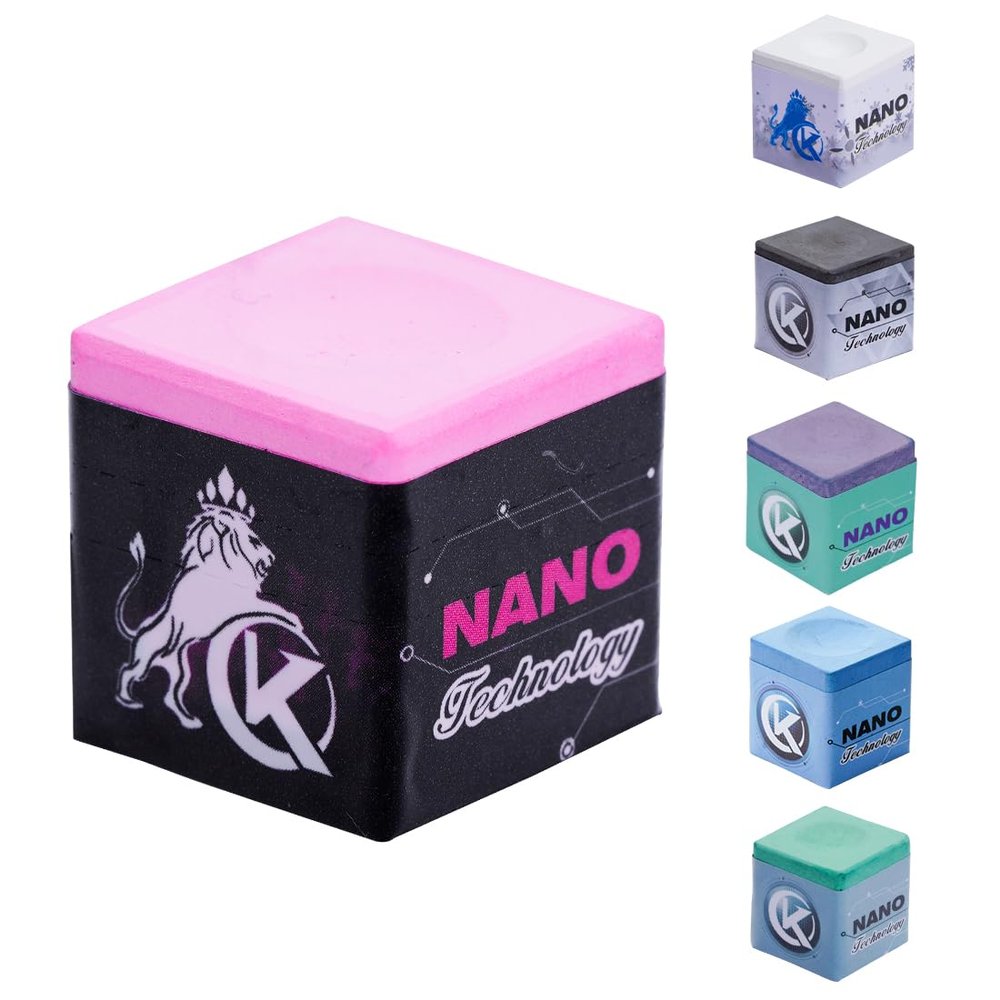 KONLLEN Professional Pool Cue Chalk Long Lasting Billiard Chalk with Nano Technology for Superior Grip and Control -1 Pcs (Outstanding Performance, Reduce Miscue, Durable)