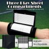 6 Pack Adult Football Wristbands, Quarterback Playbook Wristband with 3 Compartments, Wrist Coach for Football, Baseball, Softball, All Sports view 3
